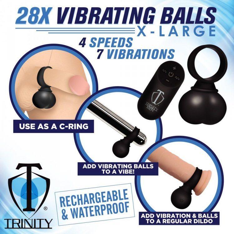 28X Vibrating Balls - X-Large * - Smoosh