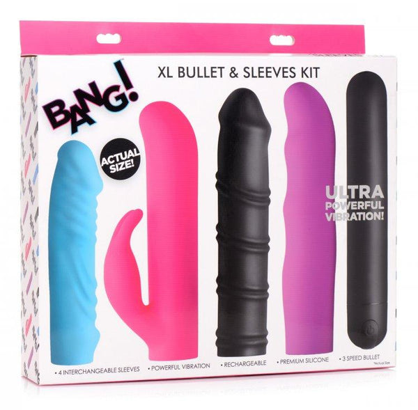 4-in-1 XL Silicone Bullet & Sleeves Kit* - Smoosh