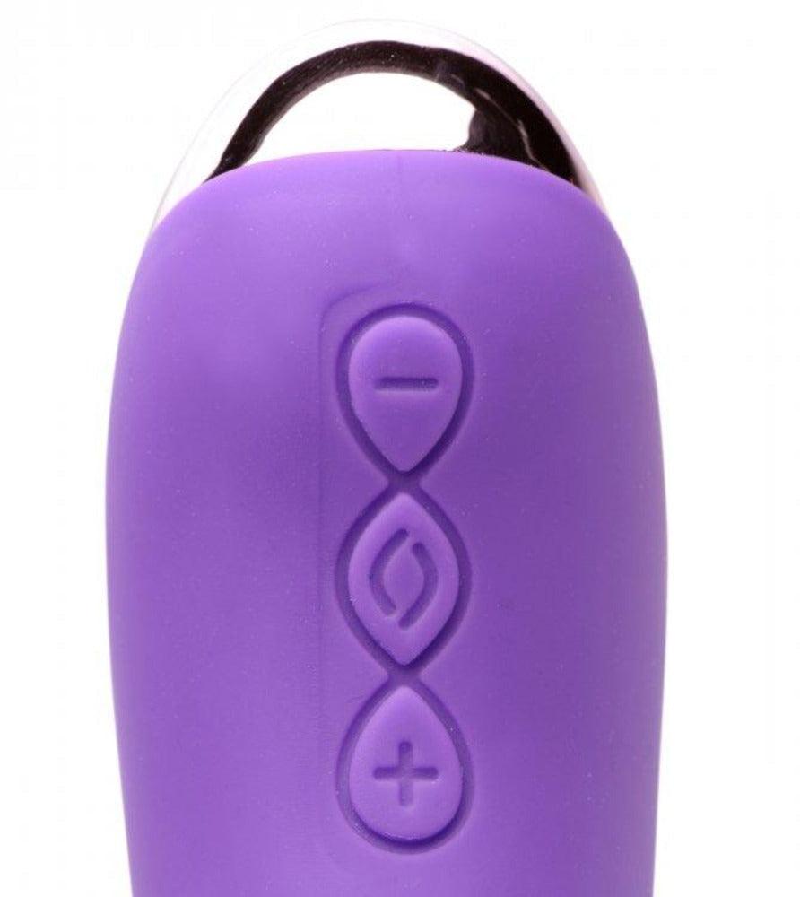 50X Silicone Beaded Vibrator - Purple * - Smoosh