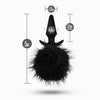 Anal Adventures - Rabbit Tail Plug Black - Smoosh