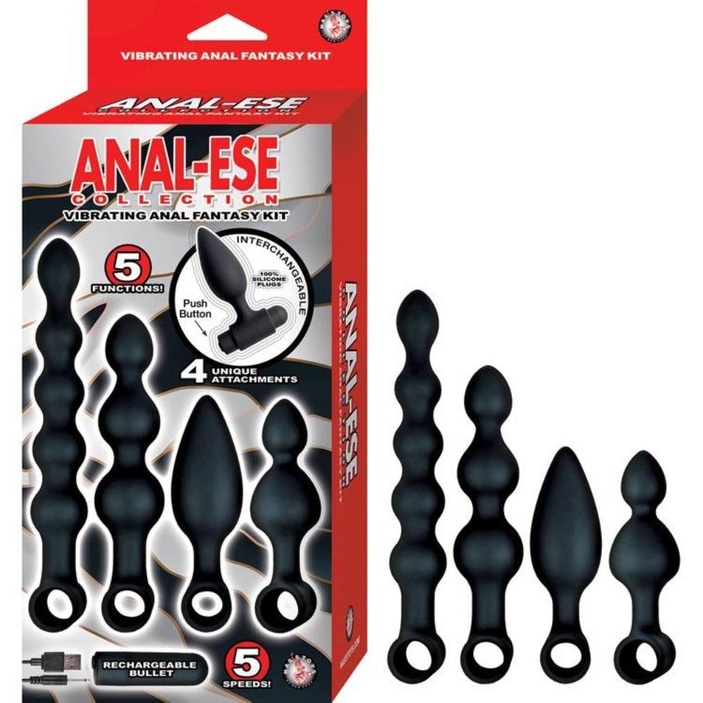 Anal-Ese Collection Vibrating Kit -Black - Smoosh