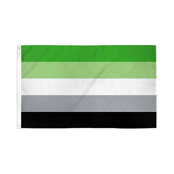 Aromantic Pride Flag 3' x 5' Polyester - Smoosh