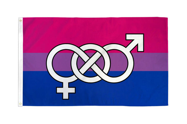 Bisexual Symbol Flag 3x5ft Polyester * - Smoosh