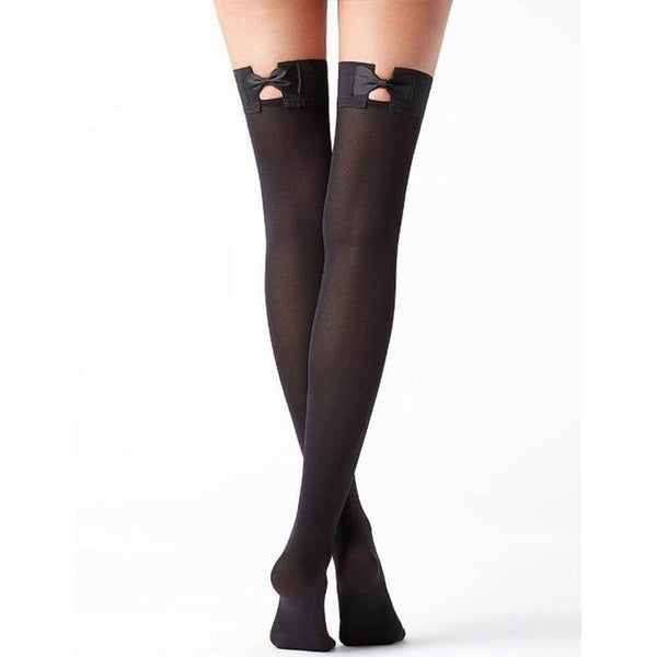 Black Bow Tie Stockings - Smoosh