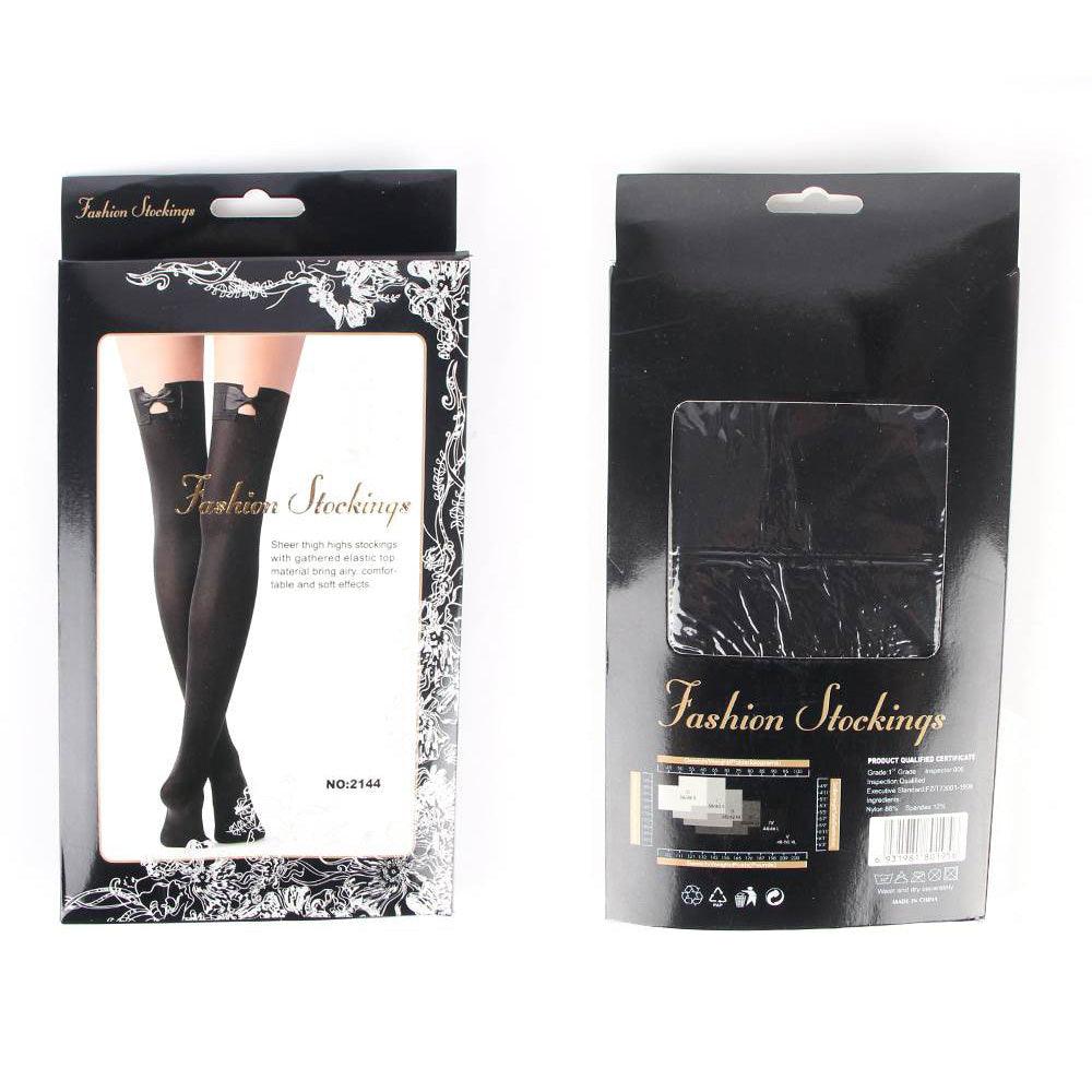 Black Bow Tie Stockings - Smoosh