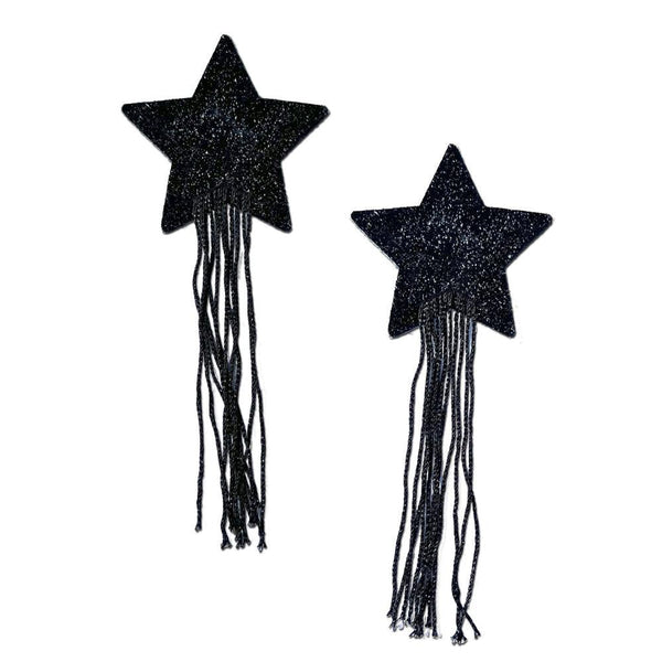 Black Sparkle Star w/ Long Fringe Tassle - Smoosh