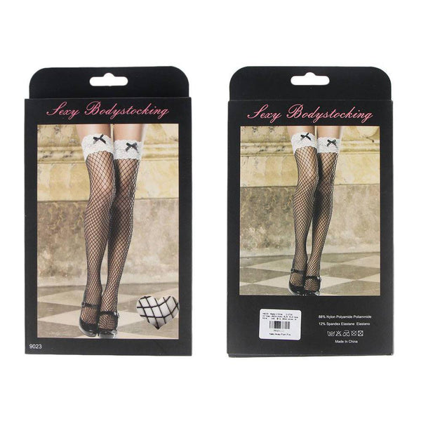 Black Thigh High Maid Stockings-One Size - Smoosh