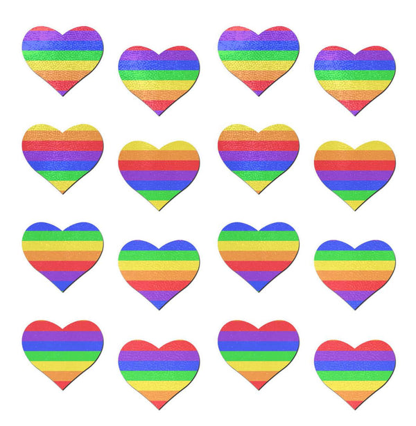 Body Minis: 16 Mini Rainbow Hearts * - Smoosh