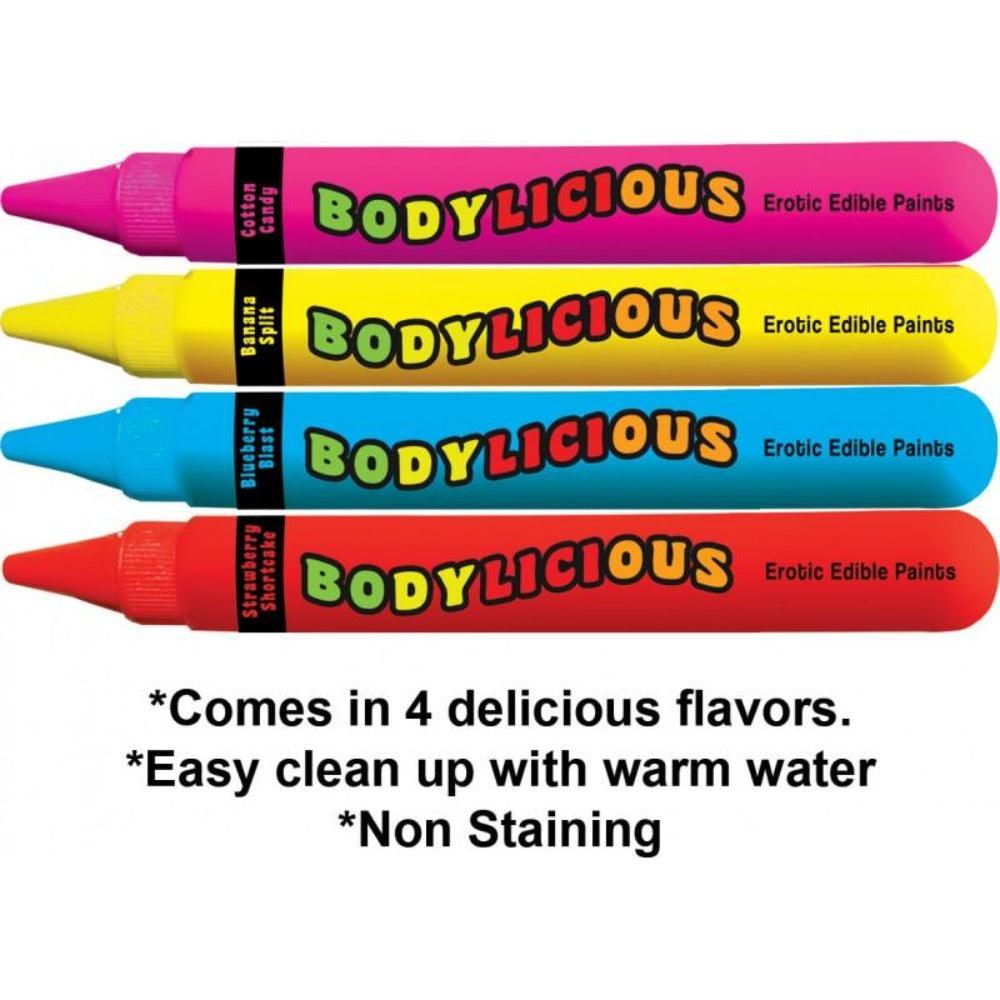 Bodylicious Edible Body Pens-4 Asst Flav - Smoosh