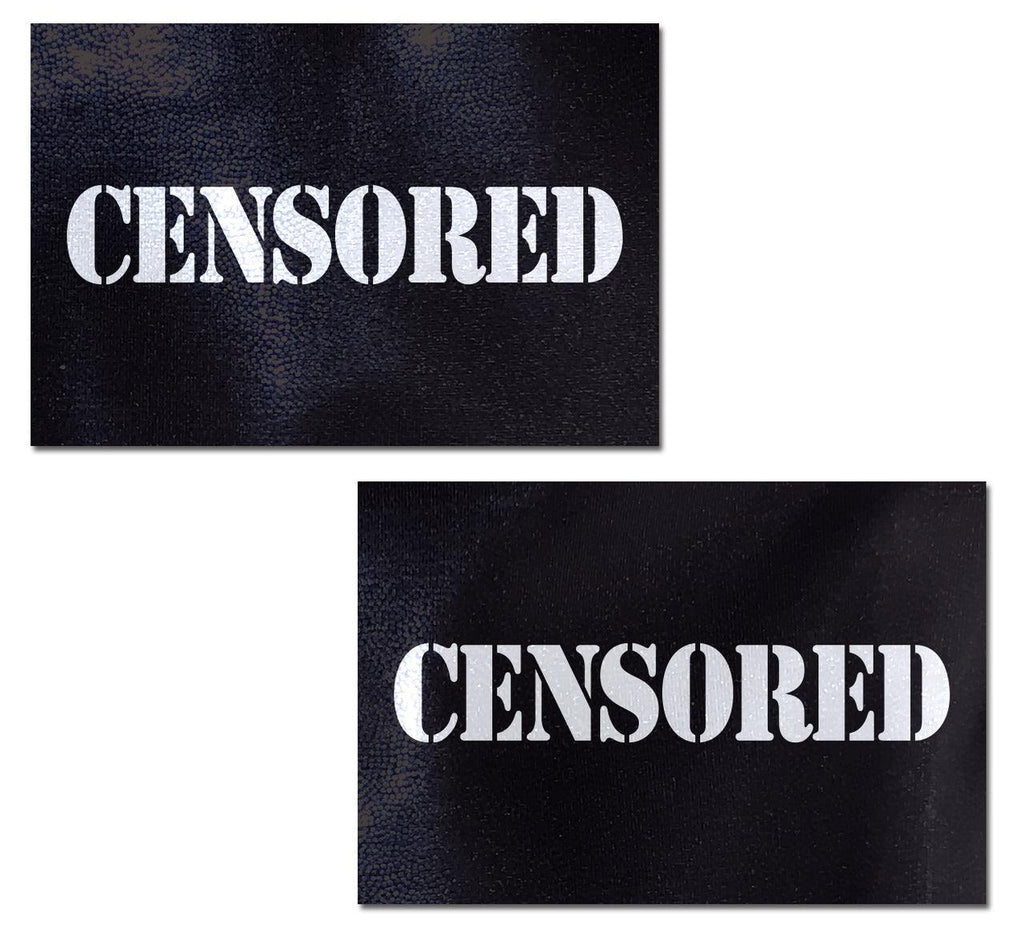 Censored Bar Pastease - White on Black - Smoosh