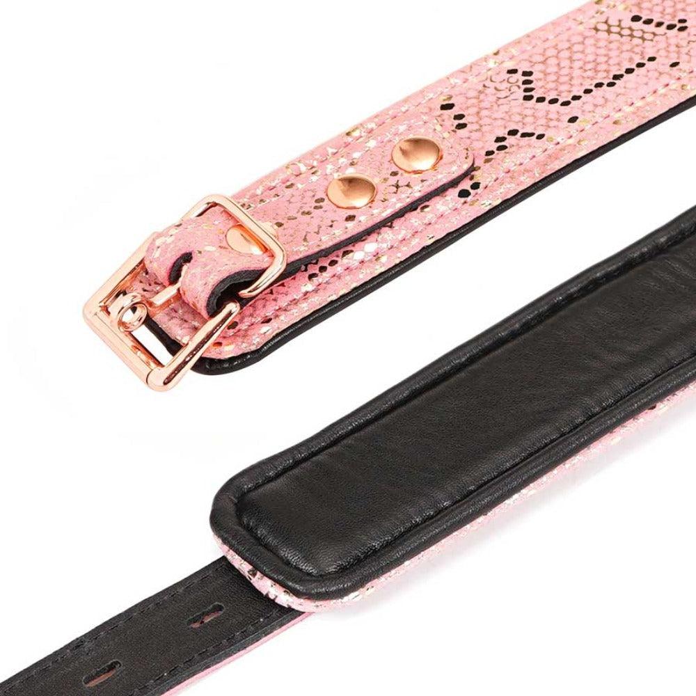 Collar & Leash Microfibre/Leather -Pink* - Smoosh