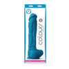 Colours - Pleasures - 10" Dildo - Blue - Smoosh