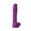 Colours - Pleasures - 10" Dildo - Purple - Smoosh