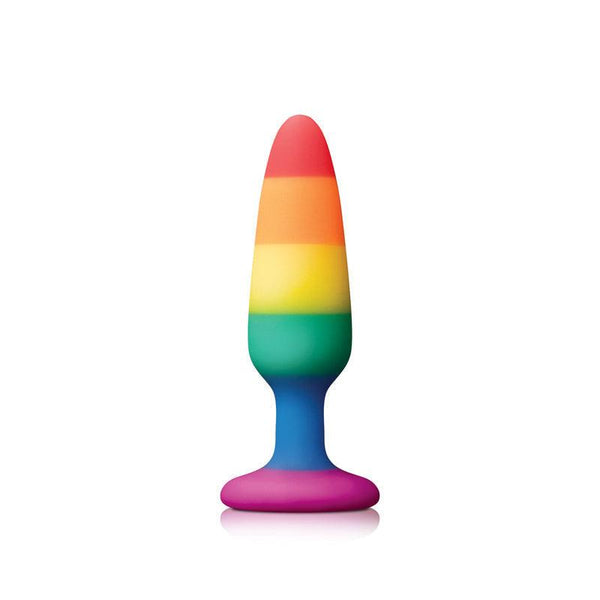 Colours Pride PleasurePlug-Sm R/bow - Smoosh