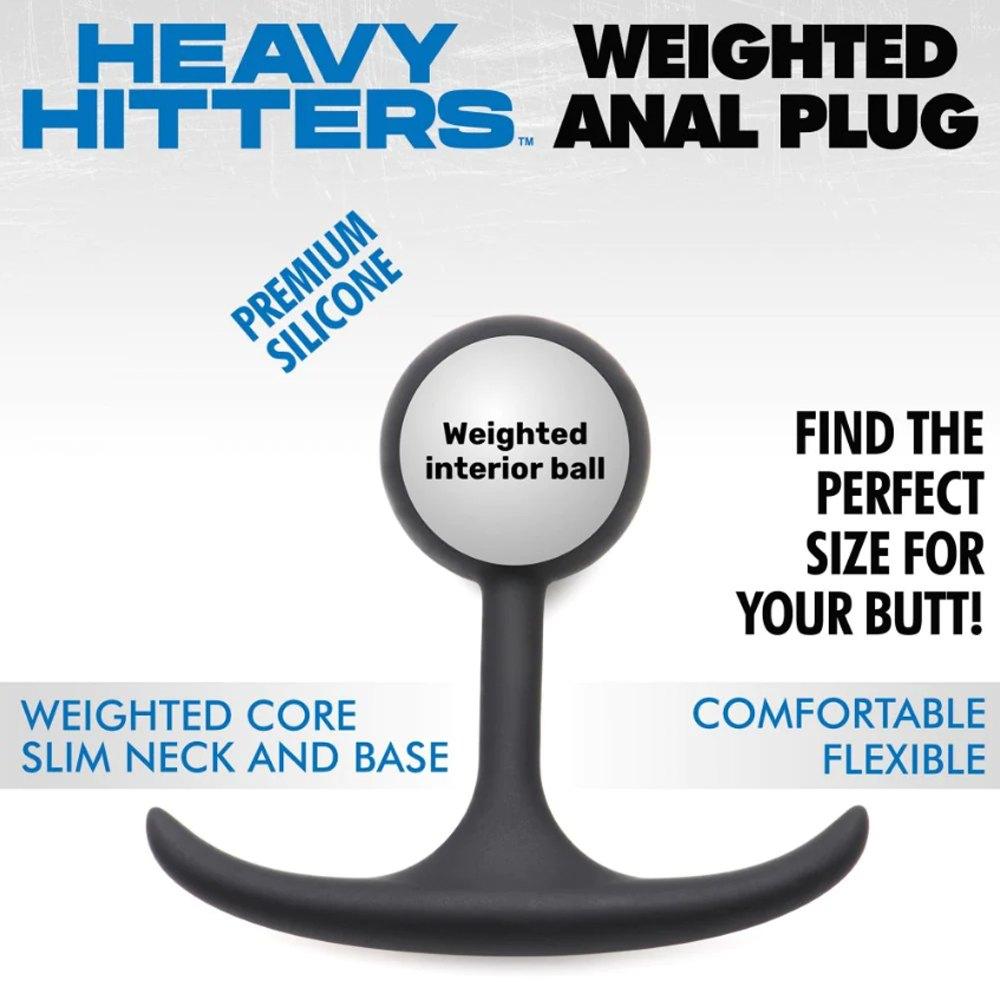 Comfort Weighted Silicone Plug 3.3" - Sm - Smoosh
