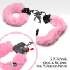 Cuffed in Fur Furry Handcuffs - Pink - Smoosh