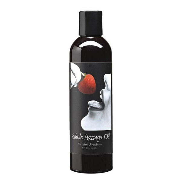 Edible Massage Oil Strawberry Oil 8 oz - Smoosh