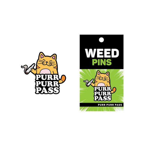 Enamel Pin: Purr Purr Pass - Smoosh