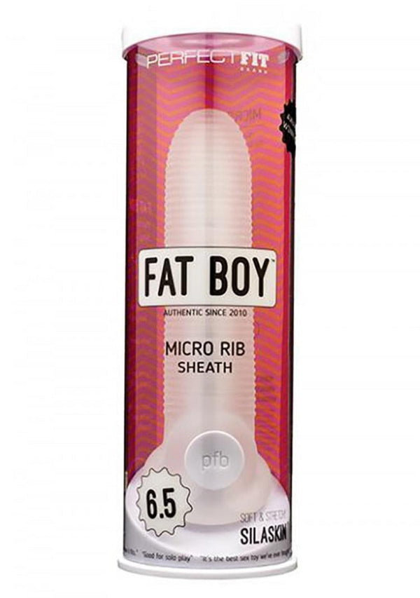 Fat Boy™ Ribbed Sheath 6.5" - Clear * - Smoosh