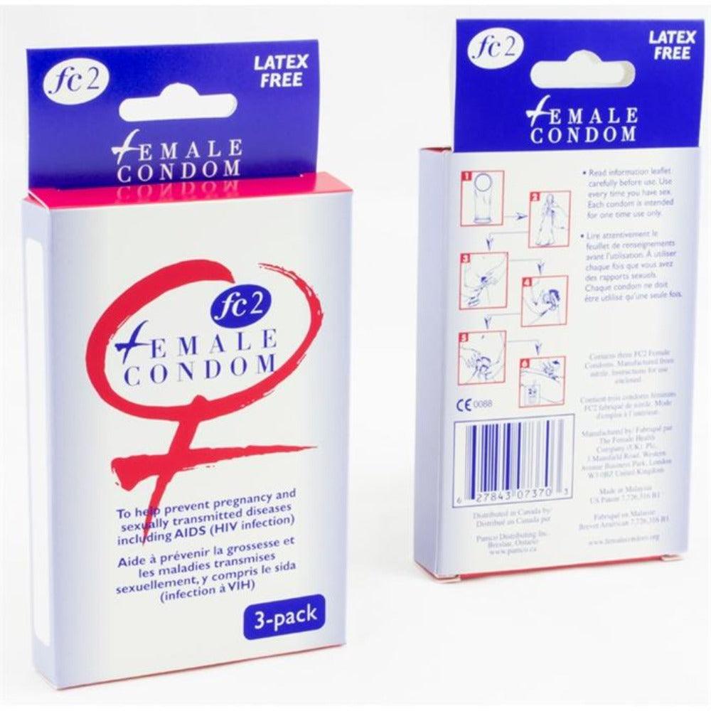 FC-2 Female Condom Nitrile 3pc - Smoosh
