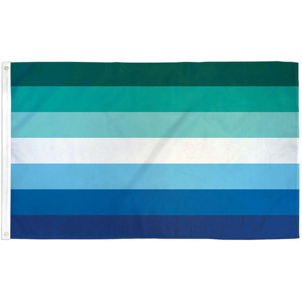 Gay Male Pride Flag 3'x5' Polyester - Smoosh