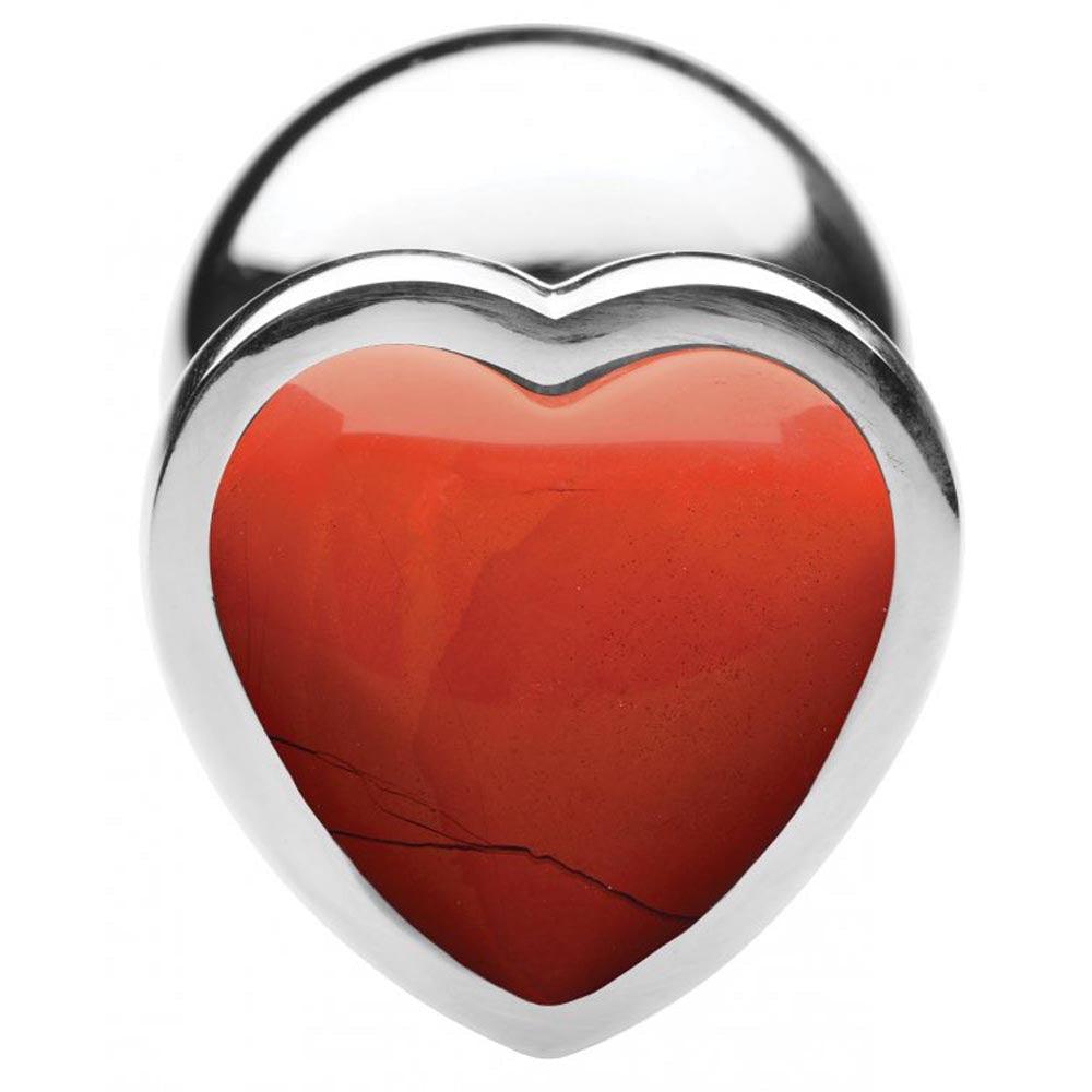 Gemstones Red Jasper Heart Plug - Large* - Smoosh