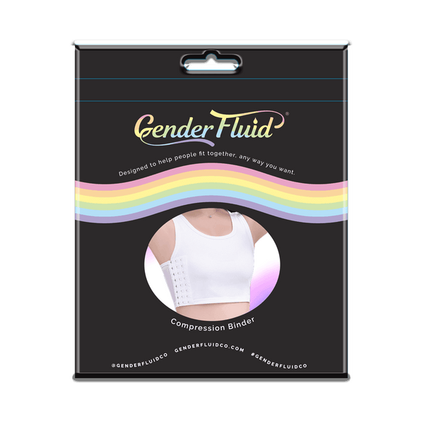 Gender Fluid Chest Binder White- 2XLarge - Smoosh