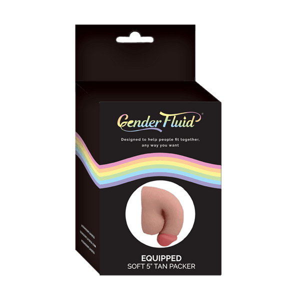 Gender Fluid Equipped Soft Packer 5" Tan - Smoosh