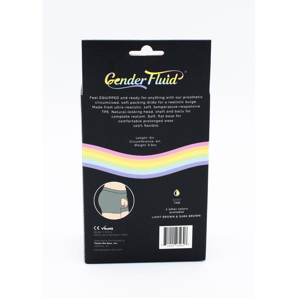 Gender Fluid Equipped Soft Packer 5" Tan - Smoosh