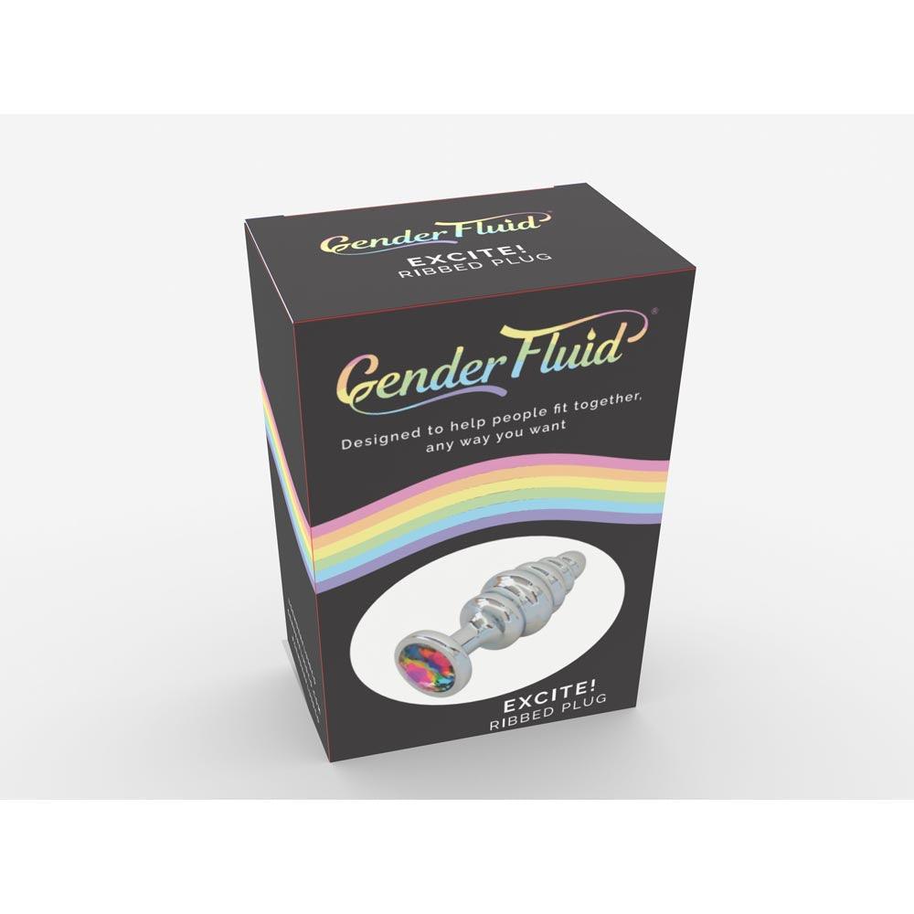 Gender Fluid Excite! Ribbed Plug * - Smoosh