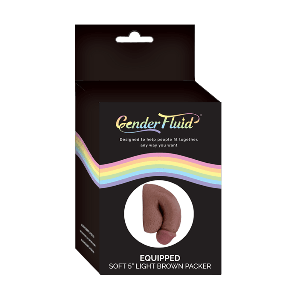 Gender Fluid Soft Packer 5" Light Brown* - Smoosh