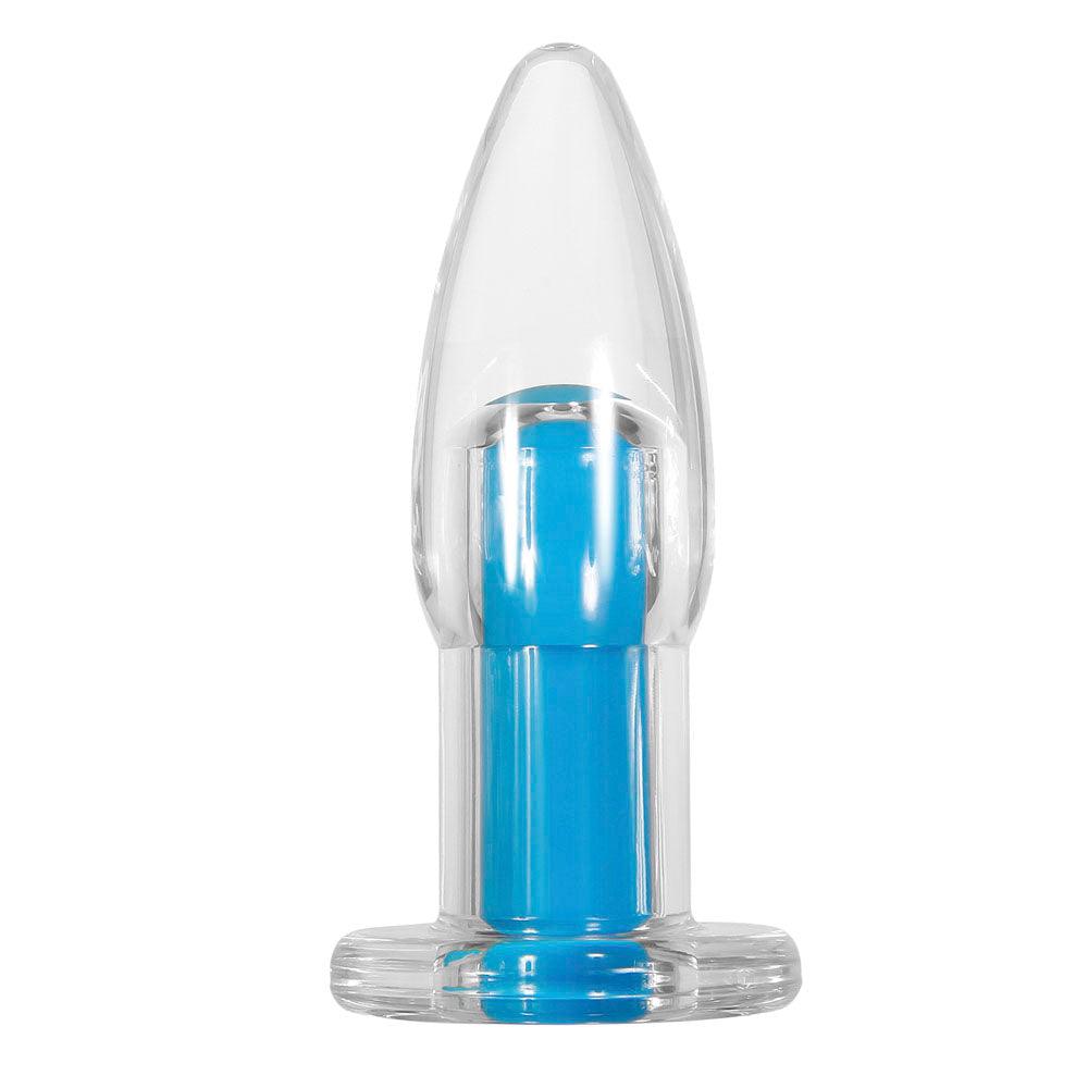 Gender-X Electric Blue Vibrating Plug - Smoosh
