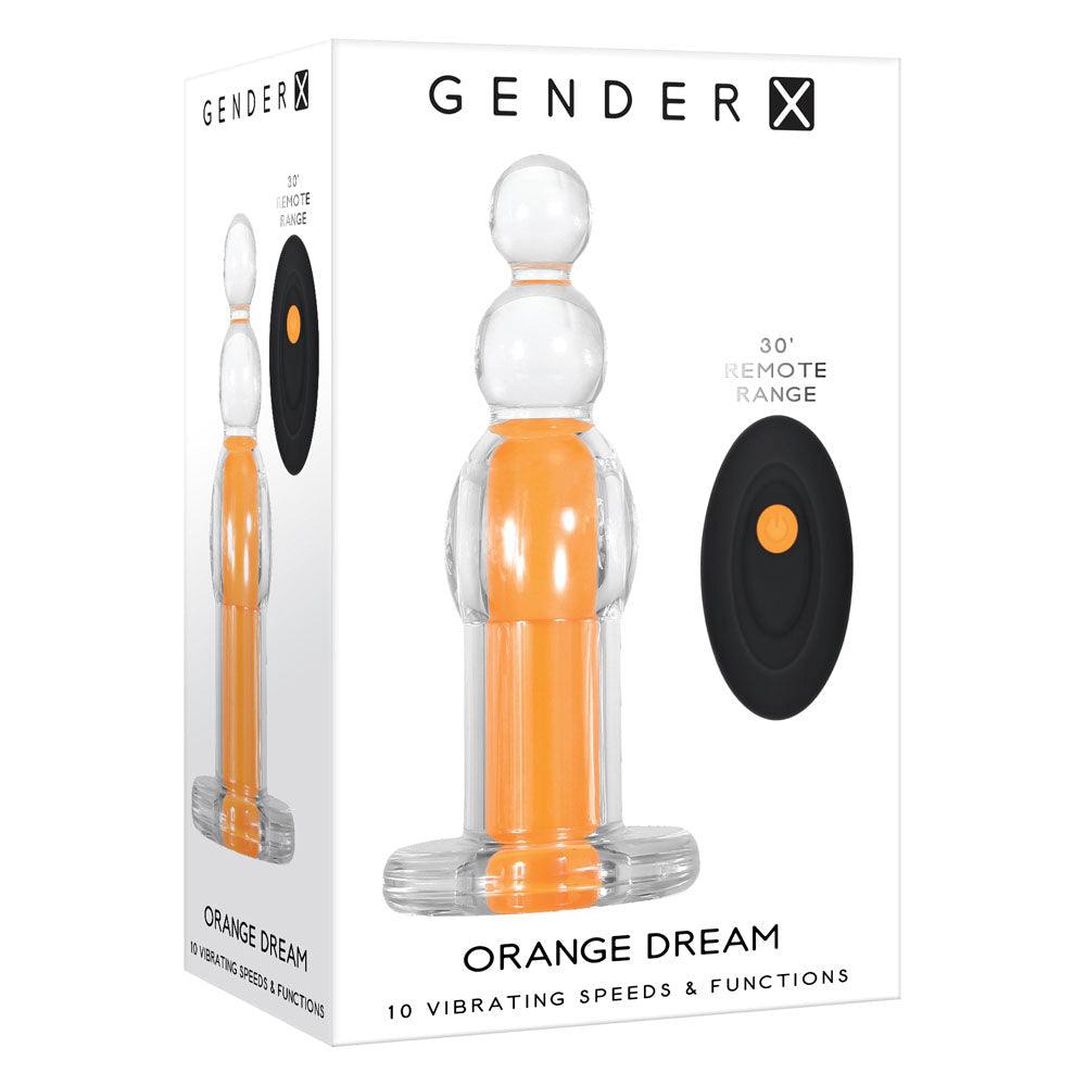 Gender-X Orange Dream Vibrating Plug - Smoosh