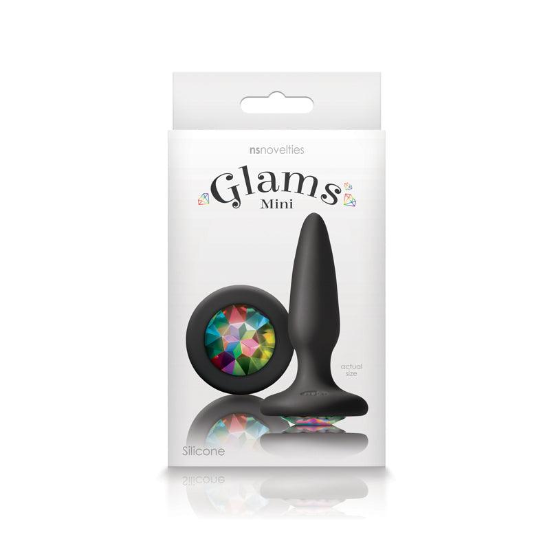 Glams Mini - Black w Rainbow Gem - Smoosh