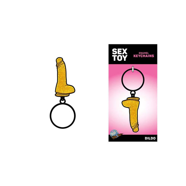 Gold Glitter Dildo Keychain - Smoosh