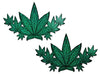 Green Glitter Pot Leaves Breast Demi* - Smoosh