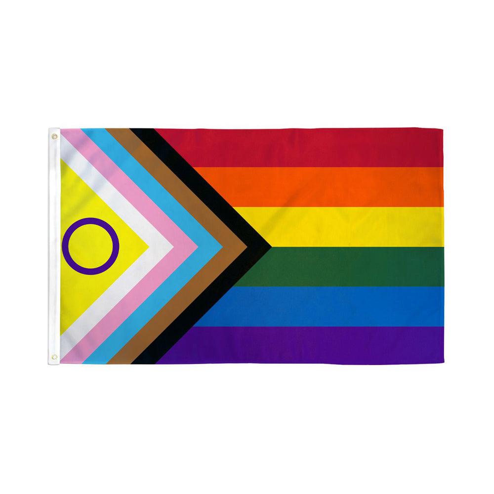 Inclusive Pride Flag 3'x5' Polyester - Smoosh