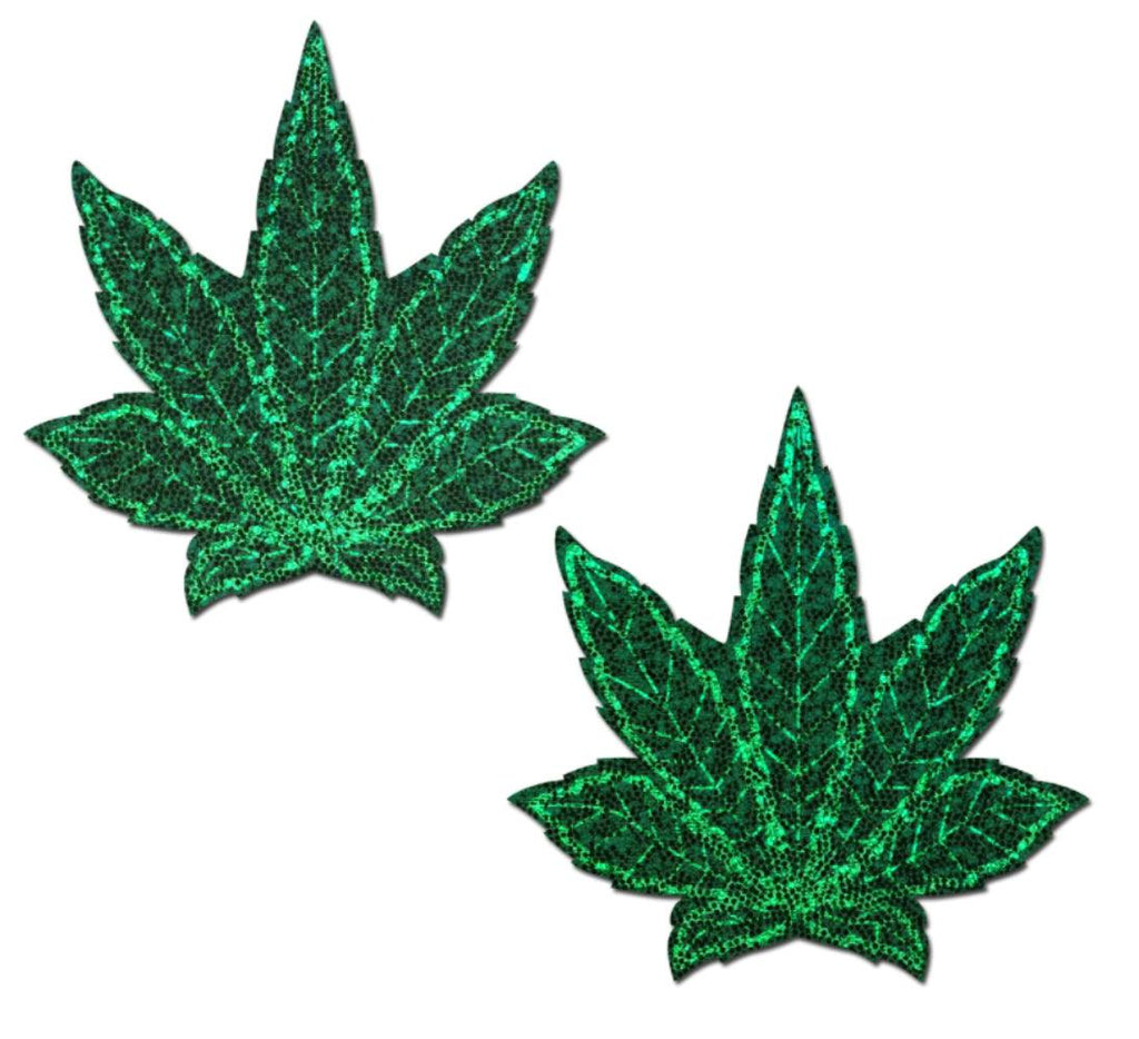 Indica Pot Leaf Glitter Green Weed Pasti - Smoosh