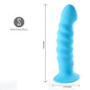 Kendall Silicone Dong - Neon Blue 7.5" * - Smoosh