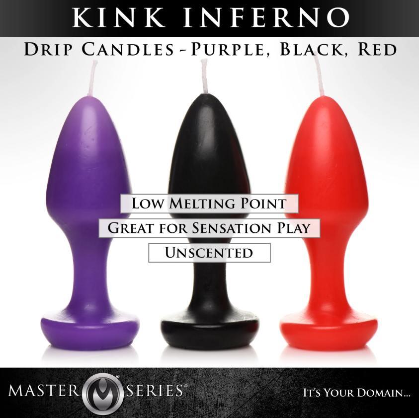 Kink Inferno Drip Candles - Red/Purp/Blk - Smoosh