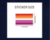 Lesbian Sunset Flag Stickers - 250pc - Smoosh