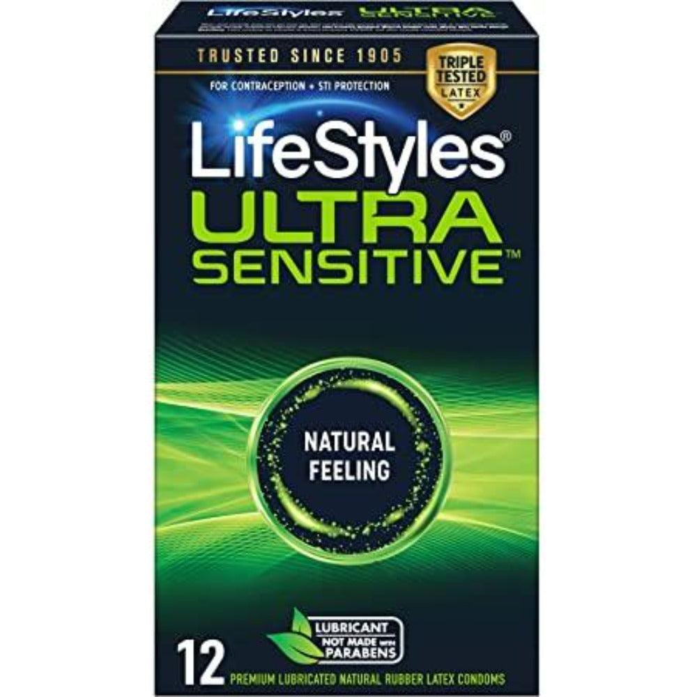 Lifestyles Ultra Sensitive Condoms 12pk - Smoosh