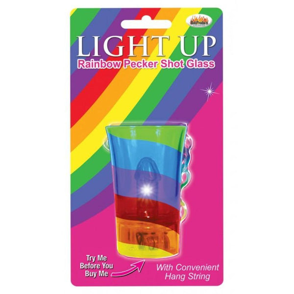 Light-UP Rainbow Pecker Shot Glass - Smoosh
