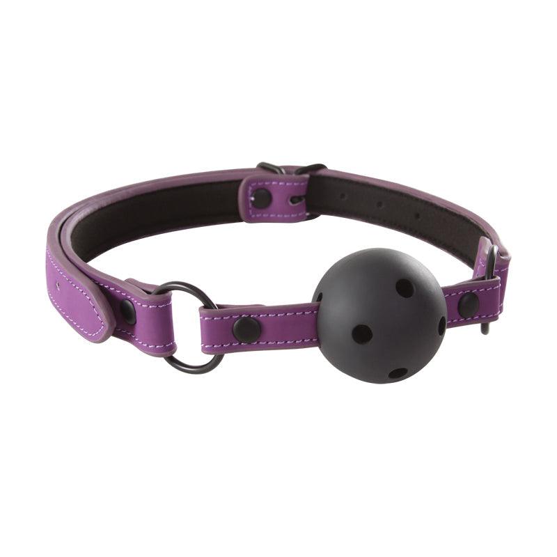 Lust Bondage Ball Gag - Purple - Smoosh