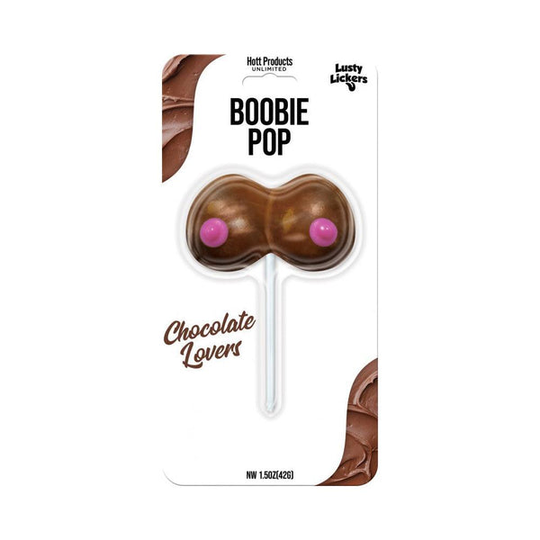 Lusty Lickers Boobie Pop - Chocolate - Smoosh