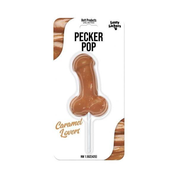 Lusty Lickers Pecker Pop - Caramel - Smoosh