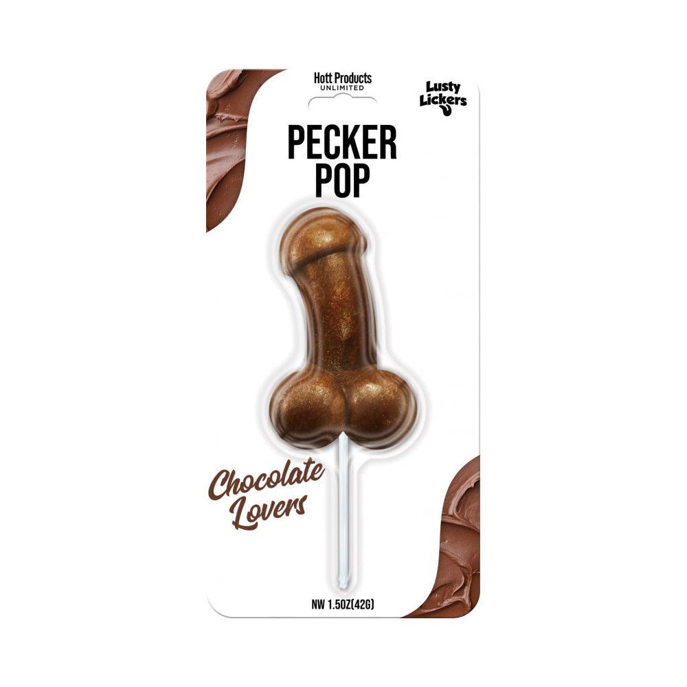Lusty Lickers Pecker Pop - Chocolate - Smoosh