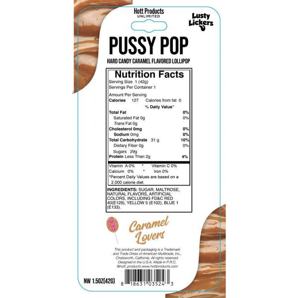 Lusty Lickers Pussy Pop - Caramel - Smoosh