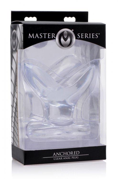Master Series Anchored Clear Anal Plug - Smoosh