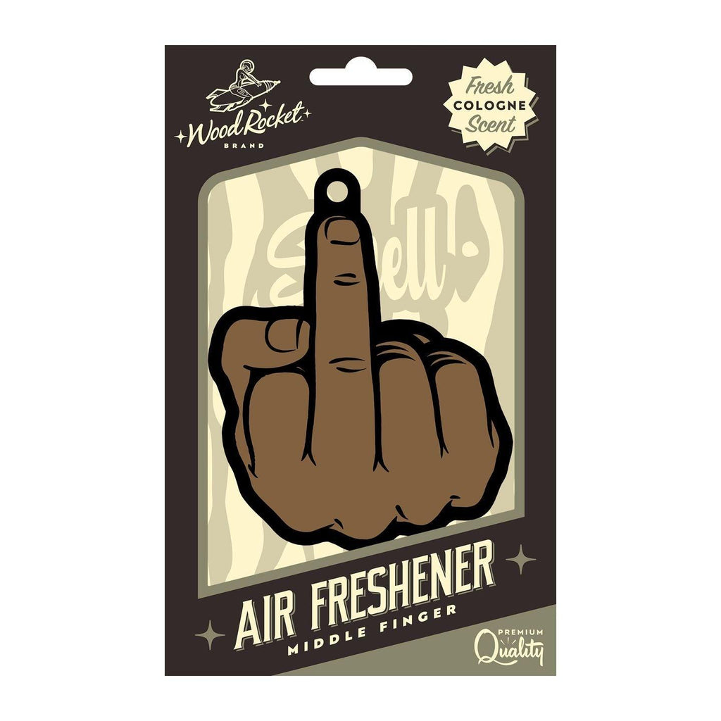Middle Finger Brown Air Freshner - Smoosh